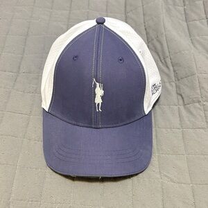 Blue and White Baseball Cap
